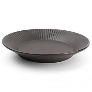 Bord diep diam. 24 cm. hgt. 4 cm. zwart Aurora F2D