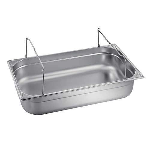Gastronormbak gn 1/1 15cm. diep m/beugelgrepen rvs 18/10
