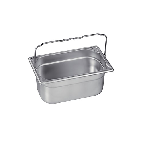 Gastronormbak gn 1/3 20cm. diep m/beugelgrepen rvs 18/10
