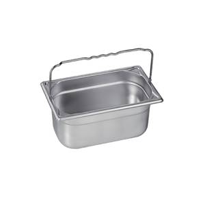 GASTRONORMBEHÄLTER GN 1/3 20CM. TIEF MIT SCHNALLENGRIFF EDELSTAHL 18/10