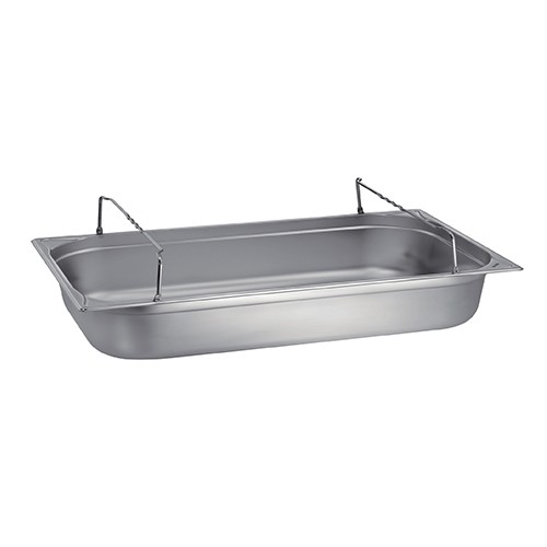 Gastronormbak gn 1/4 6,5cm. diep m/beugelgrepen rvs 18/10
