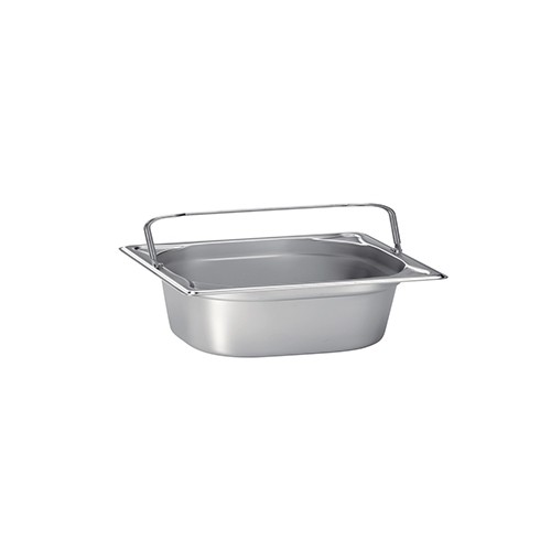 Gastronormbak gn 1/6 6,5cm. diep m/beugelgrepen rvs 18/10