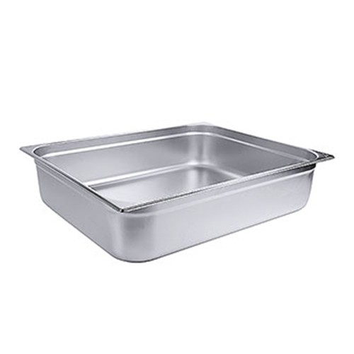 Gastronormbak gn 2/1 15cm. diep zonder grepen rvs 18/10