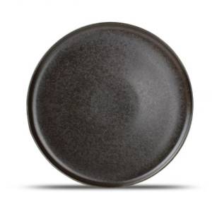 PLATE FLAT DIAM. 27.5CM. BLACK CERES F2D