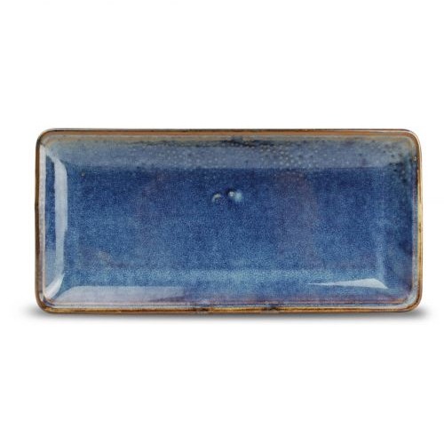 SERVIERTELLERGRÖSSE. 11,5 x 25,5 cm. BLAU NOVA F2D