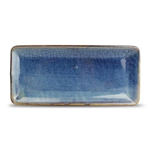 TAILLE DE L’ASSIETTE DE SERVICE. 14X30,5CM. BLEU NOVA F2D