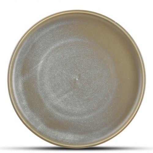 PLATE FLAT DIAM. 26CM. GREEN USKO F2D