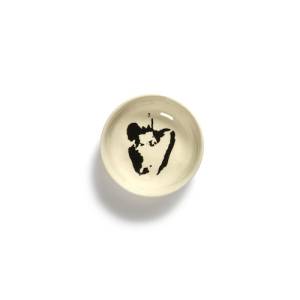Schotel XS diam. 7,5cm. kleur wit/zwart Feast tableware by Ottolenghi Serax