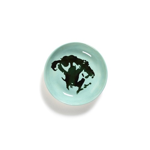 UNTERTASSE S DURCHM. 11,5 cm. FARBE BLAU/GRÜN FESTGESCHIRR VON OTTOLENGHI SERAX