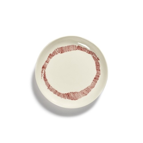 ASSIETTE XS DIAM. 16 CM. VAISSELLE FEAST COULEUR BLANC/ROUGE PAR OTTOLENGHI SERAX