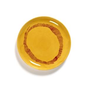 Bord s diam. 19cm. kleur geel/rood Feast tableware by Ottolenghi Serax