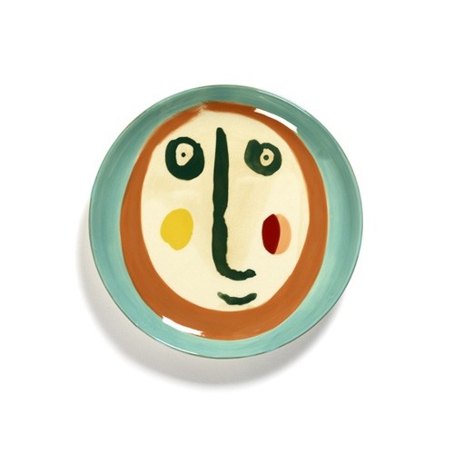 PLATE S DIAM. 19CM. FACE COLOR FEAST TABLEWARE BY OTTOLENGHI SERAX