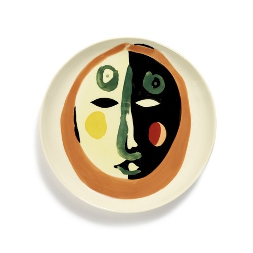 PLATE M DIAM. 22.5CM. FACE COLOR FEAST TABLEWARE BY OTTOLENGHI SERAX