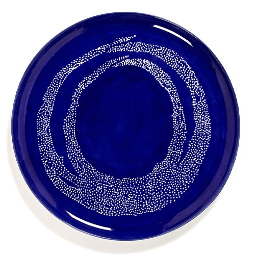 Serveerbord diam. 35cm. kleur blauw/wit Feast tableware by Ottolenghi Serax