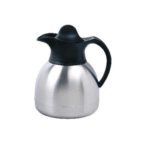 ISOLIERTER THERMOSTEEL DOPPELWANDIGER INHALT AUS EDELSTAHL. 1,0 l. FARBE SCHWARZ