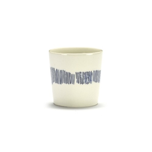 COFFEE CUP SIZE 25CL. COLOR WHITE/BLUE FEAST TABLEWARE BY OTTOLENGHI SERAX