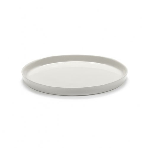 PLATE HIGH DIAM. 22CM. COLOR IVORY CENA BY VINCENT VAN DUYSEN SERAX