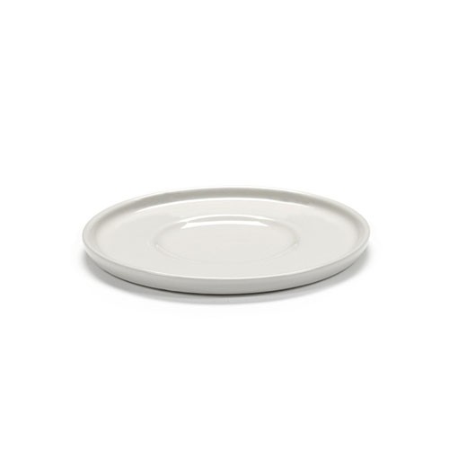 Schotel voor cappuccinokop afm. 14x13cm. kleur ivoor Cena by Vincent van Duysen Serax