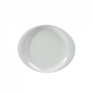 BORD OVAAL AFM. 21x18CM. KLEUR WIT OPERA NOVA