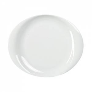 Bord ovaal afm. 31x26cm. kleur wit Opera Nova