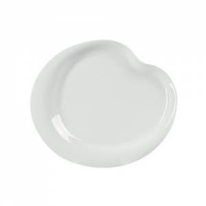 Bord plat afm. 23x20cm.  aria kleur wit Nova