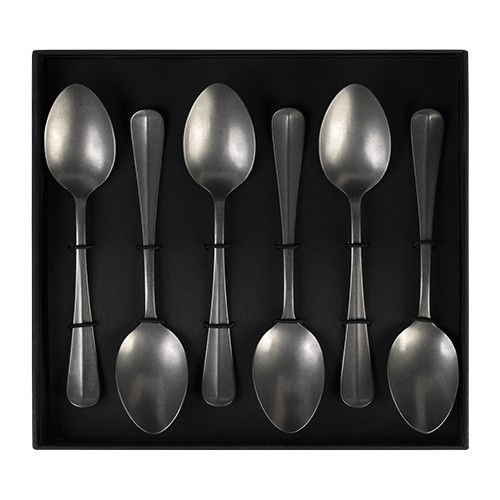 GIFT BOX 6-PIECE TABLE SPOON GRADESº BY JORIS BIJDENDIJK STAINLESS STEEL 18/10