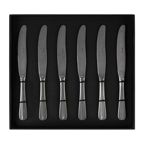 GIFTBOX 6-PIECE DESSERT KNIFE GRADESº BY JORIS BIJDENDIJK STAINLESS STEEL 18/0