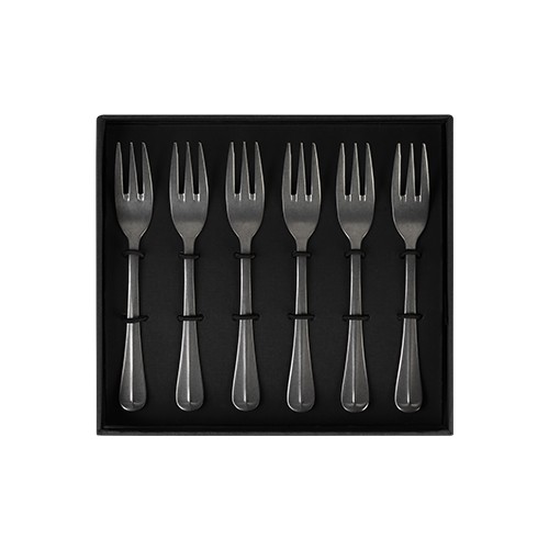 GIFT BOX 6-PIECE PASTRY FORK GRADESº BY JORIS BIJDENDIJK STAINLESS STEEL 18/10