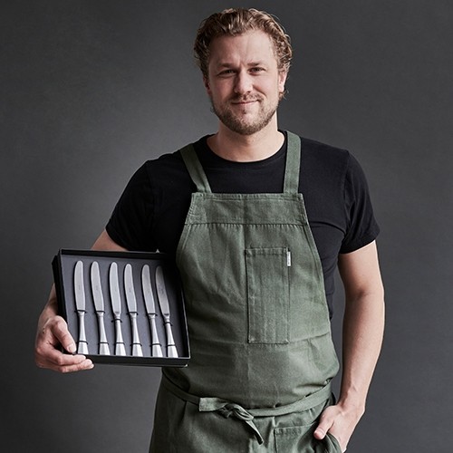 GIFT BOX 6-PIECE PASTRY FORK GRADESº BY JORIS BIJDENDIJK STAINLESS STEEL 18/10