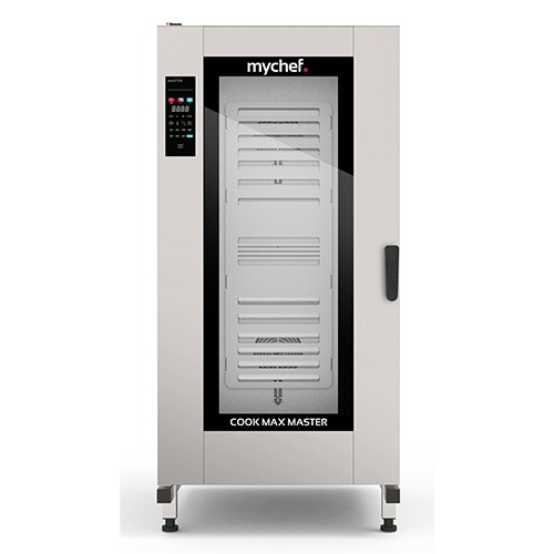 COMBISTEAMER COOK MAX MASTER 20X 2/1GN. LINKS ANSCHLAG MYCHEF