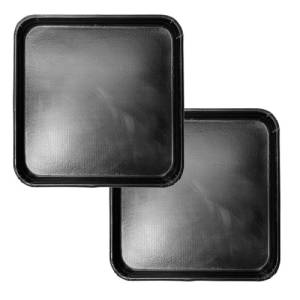 Teflon schaal glad vierkant set á 2 stuks Lainox