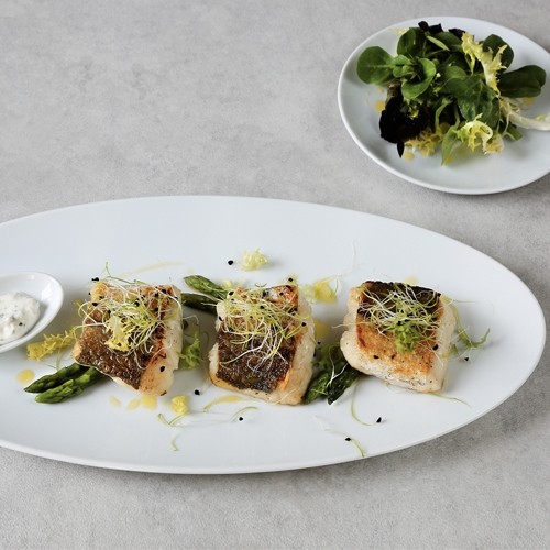 COUPE SCHÜSSEL OVAL 8x5 CM SATURNO WEISS