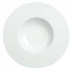 Bord diep Saturno diam. 25cm. kleur wit Nova