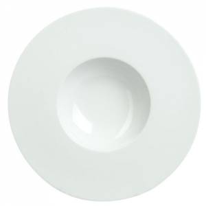 PLATE DEEP GOURMET DIAM. 25CM. SATURNO WHITE NOVA