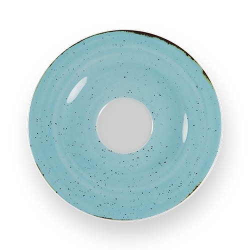 COFFEE/CAPPUCCINO DISH DIAM. 18CM. SATURNO NATURE COLOR BLUE