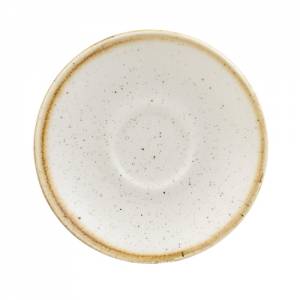 Espressoschotel kleur Barley White diam. 11,8cm. Churchill Stonecast