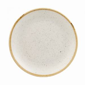 Coupebord kleur Barley White diam. 21,7cm. Churchill Stonecast