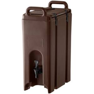 CAMTAINER 500LCD WITH NO DIP TAP CONT. 18 LITER DIMENSIONS 42X23CM. HGT.62CM. COLOR DARK BROWN CAMBRO