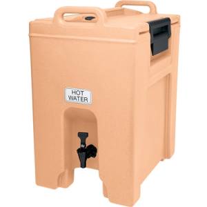 Ultra camtainer UC1000 met no dip kraan inh. 39,7 liter afm. 52x41,5cm. hgt.65,5cm. kleur coffee Beige Cambro