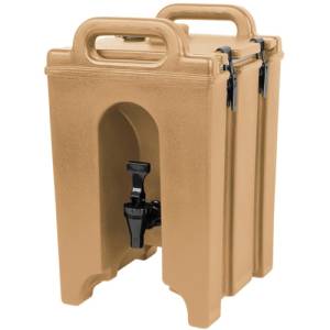 CAMTAINER 100LCD WITH NO DIP TAP CONT. 5.7 LITER DIMENSIONS 29X26.5CM. HGT.44CM. COLOR COFFEE BEIGE CAMBRO