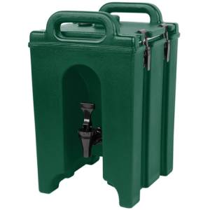 CAMTAINER 100LCD WITH NO DIP TAP CONT. 5.7 LITER DIMENSIONS 29X26.5CM. HGT.44CM. COLOR GREEN CAMBRO