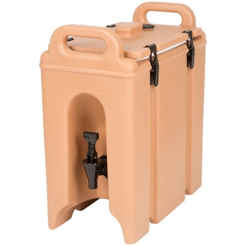 CAMTAINER 250LCD WITH NO DIP TAP CONT. 9.4 LITER DIMENSIONS 42X23CM. HGT.47CM. COLOR COFFEE BEIGE CAMBRO