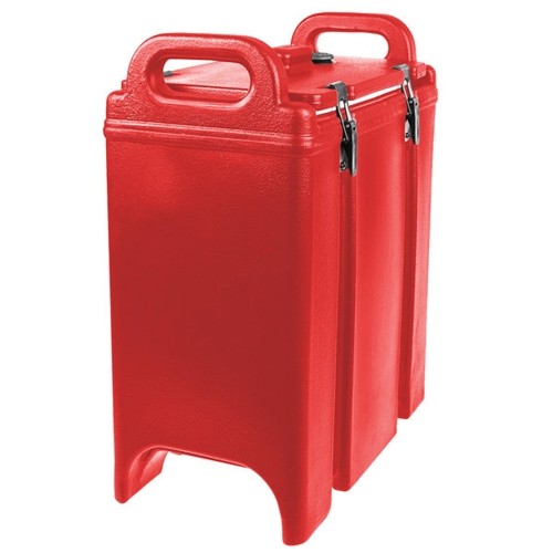 Camtainer 350LCD zonder no dip kraan inh. 12,7 liter afm. 42x23cm. hgt. 47cm. kleur hot red Cambro