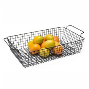 WIRE BASKET DIM. 52X32.5X12 BLACK COATED METAL