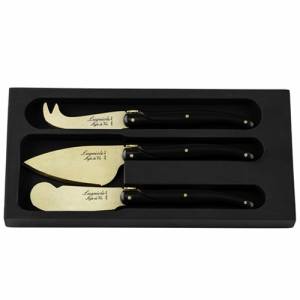 COUTEAUX A FROMAGE 3 PIECES PREMIUM LINE GOLD STONEWASH STYLE DE VIE