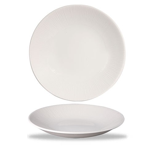 COUPE-TELLER TIEF DIAM. 25,5 cm. CHURCHILL BAMBUS WEISS