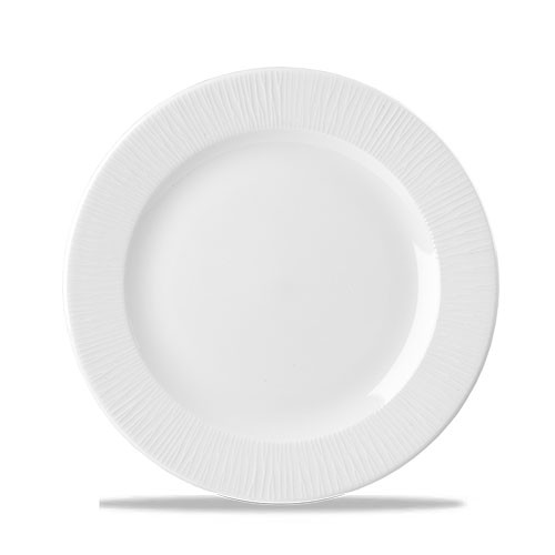 Bord footed diam. 26.1cm. Churchill Bamboo White