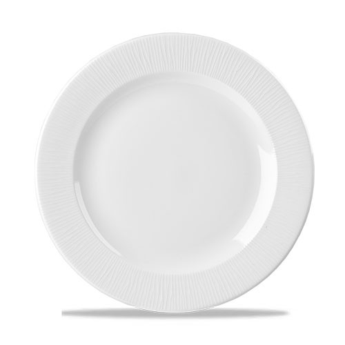 Bord footed diam. 27.6cm. Churchill Bamboo White