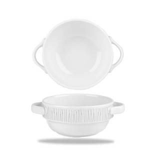 Kom Stapelbaar met oren inh. 37.7cl. Churchill Bamboo White