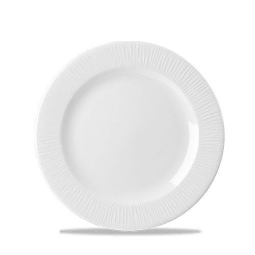 Bord diam. 21cm. Churchill Bamboo White